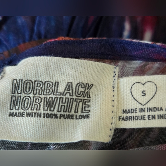 Anthropologie Norblack Norwhite Agatha Tie Dye Drapey Boho Maxi Dress Sz S - Picture 8 of 12